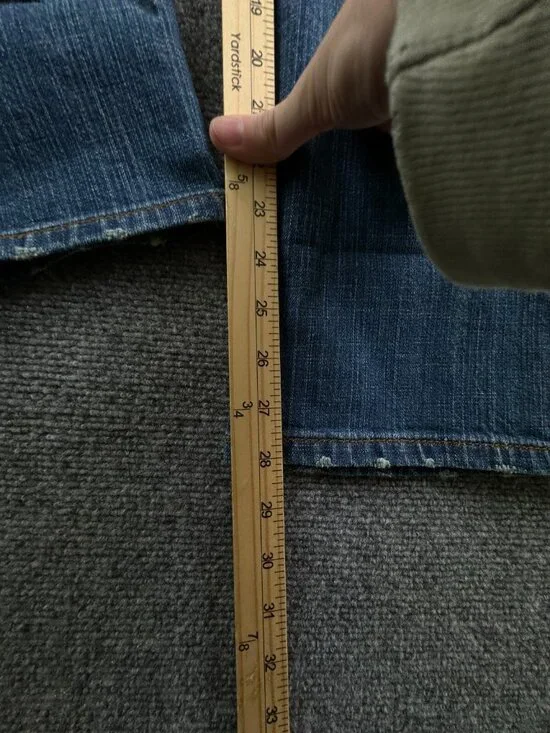 NWT Stetson Women Blue Cotton Blend 816 Fit Cropped Jeans Size 12 ACTL 34x28 - Picture 7 of 16